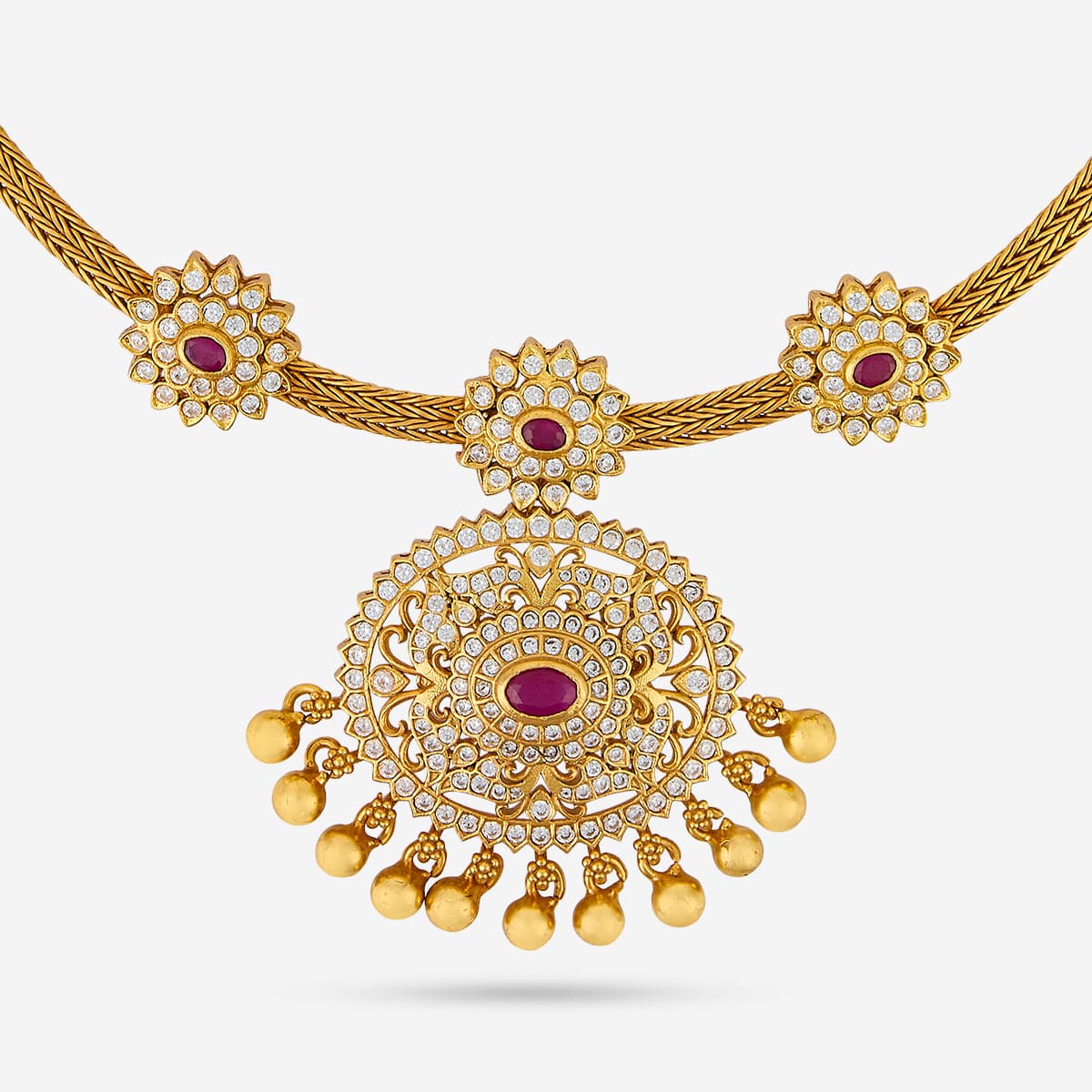 Temple Necklace Silver Temple Necklace 190605