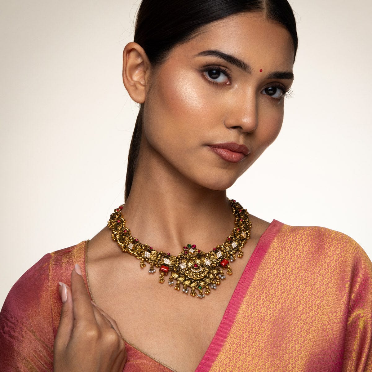 Temple Necklace Silver Temple Necklace 193298