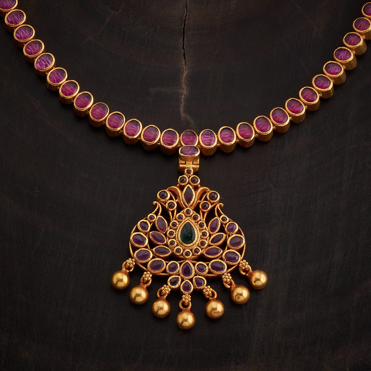 Temple Necklace Reversible 92.5 Silver Temple Necklace 165735