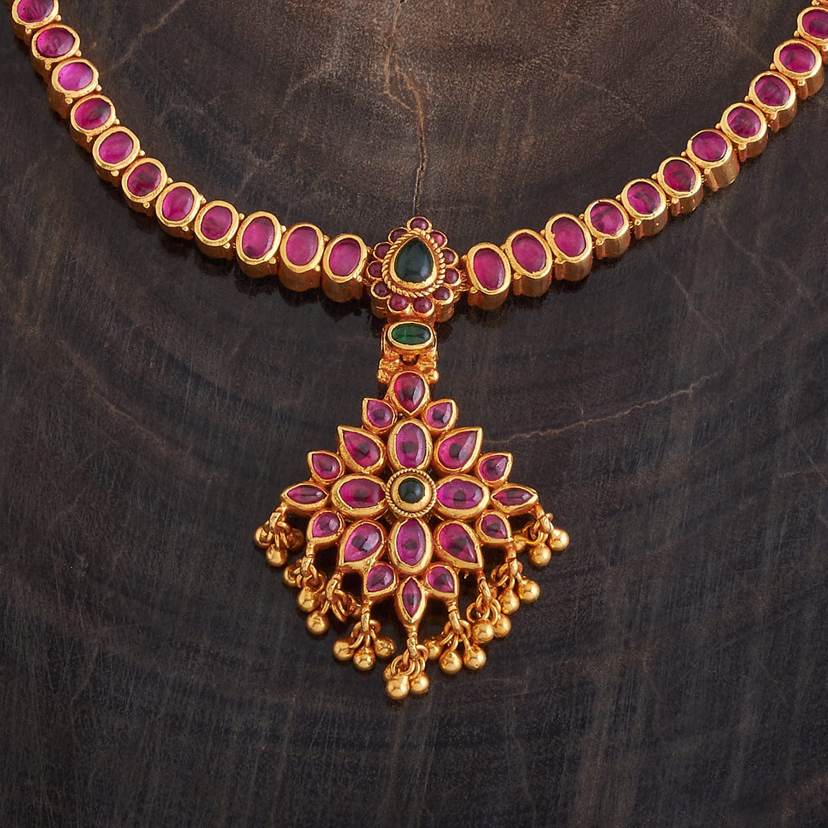 Temple Necklace Reversible 92.5 Silver Temple Necklace 177344