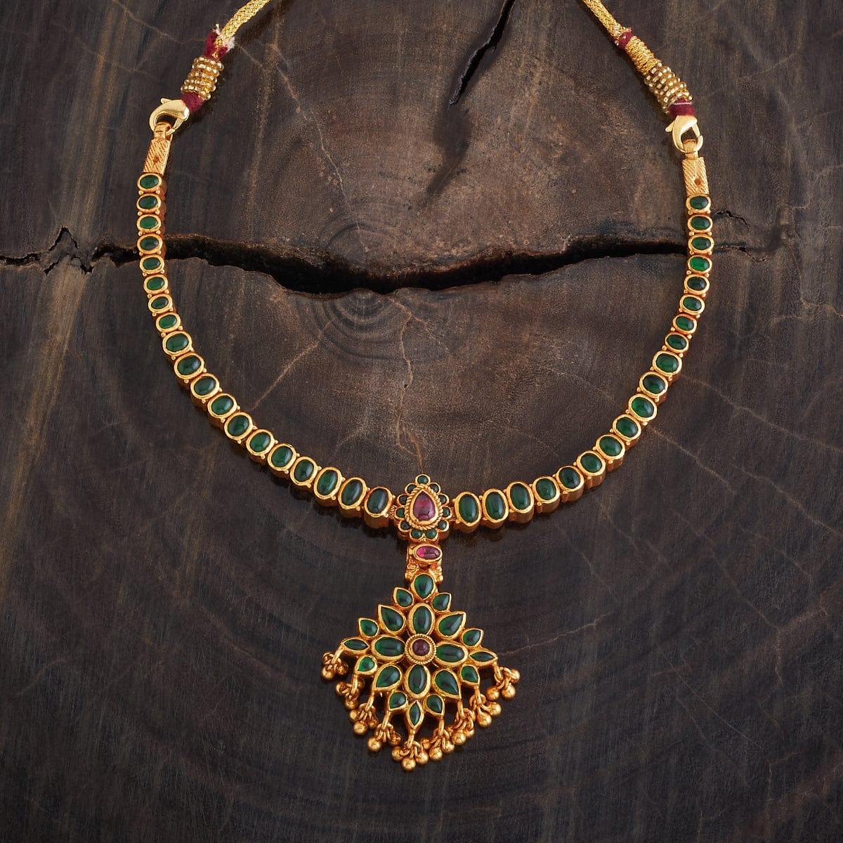 Temple Necklace Reversible 92.5 Silver Temple Necklace 177344