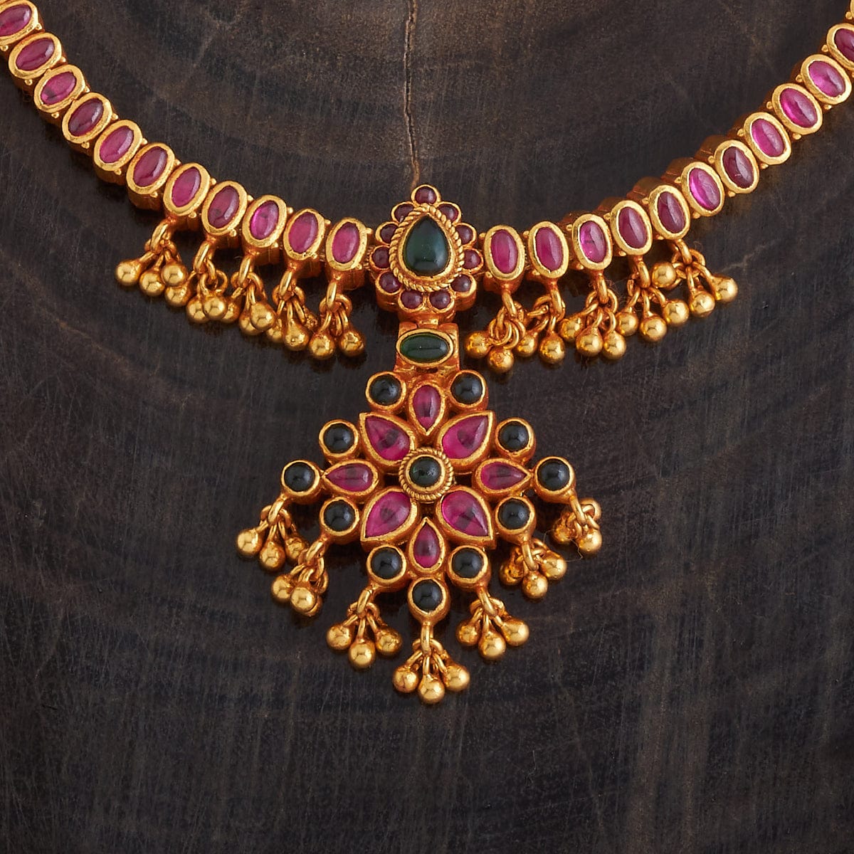 Temple Necklace Reversible 92.5 Silver Temple Necklace 177346