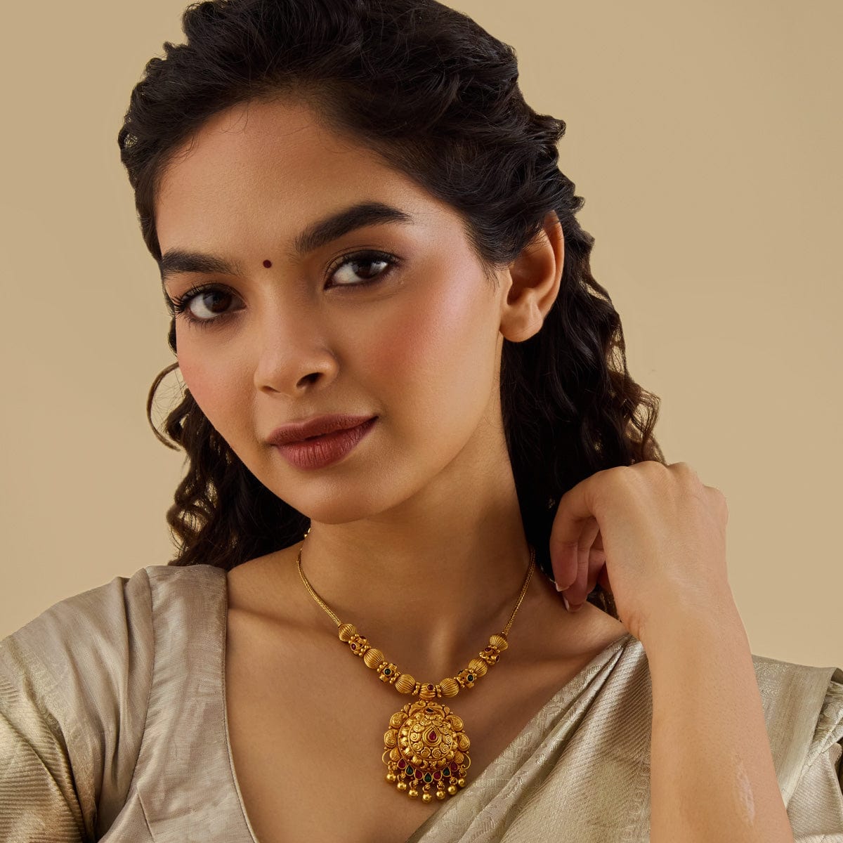 Temple Necklace Silver Temple Necklace 168002