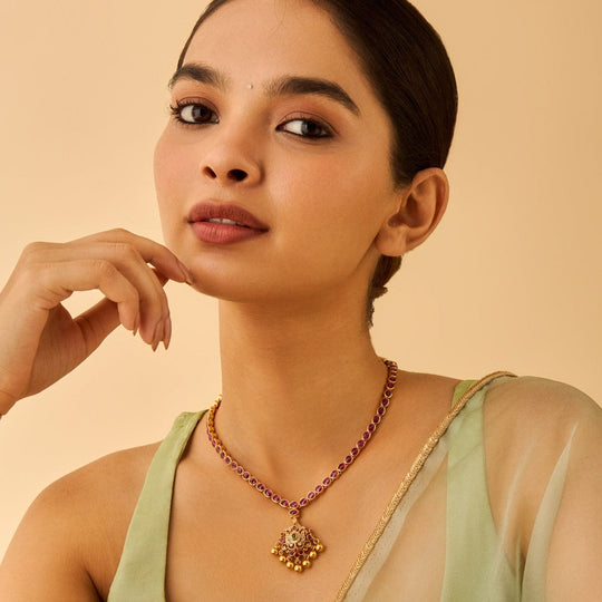 Temple Necklace Silver Temple Necklace 170005