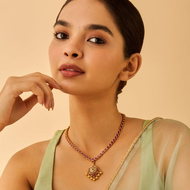 Temple Necklace Silver Temple Necklace 170005