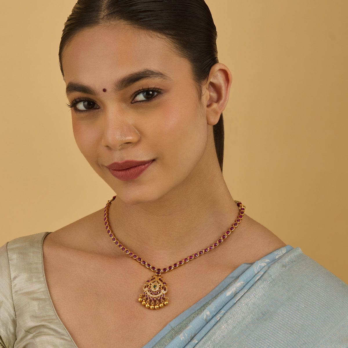 Temple Necklace Silver Temple Necklace 177526