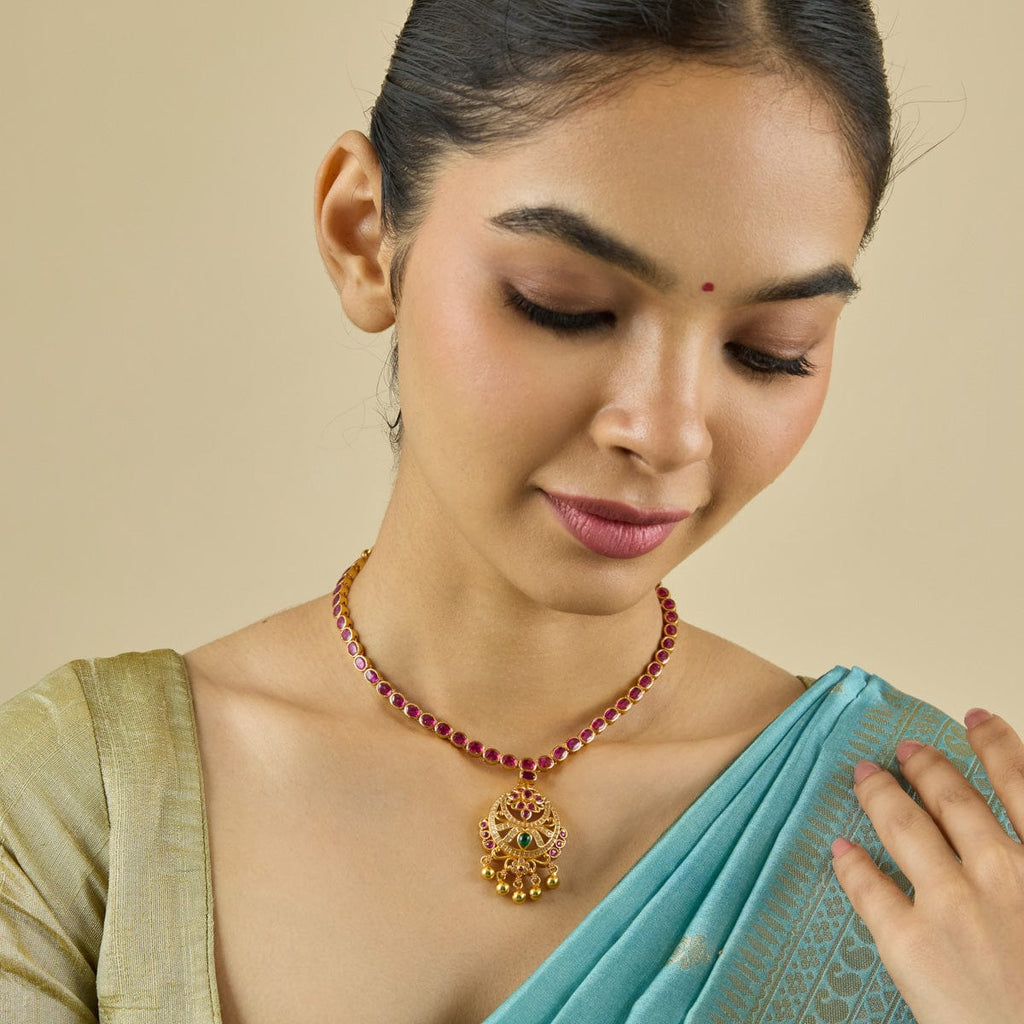 Temple Necklace Silver Temple Necklace 177535