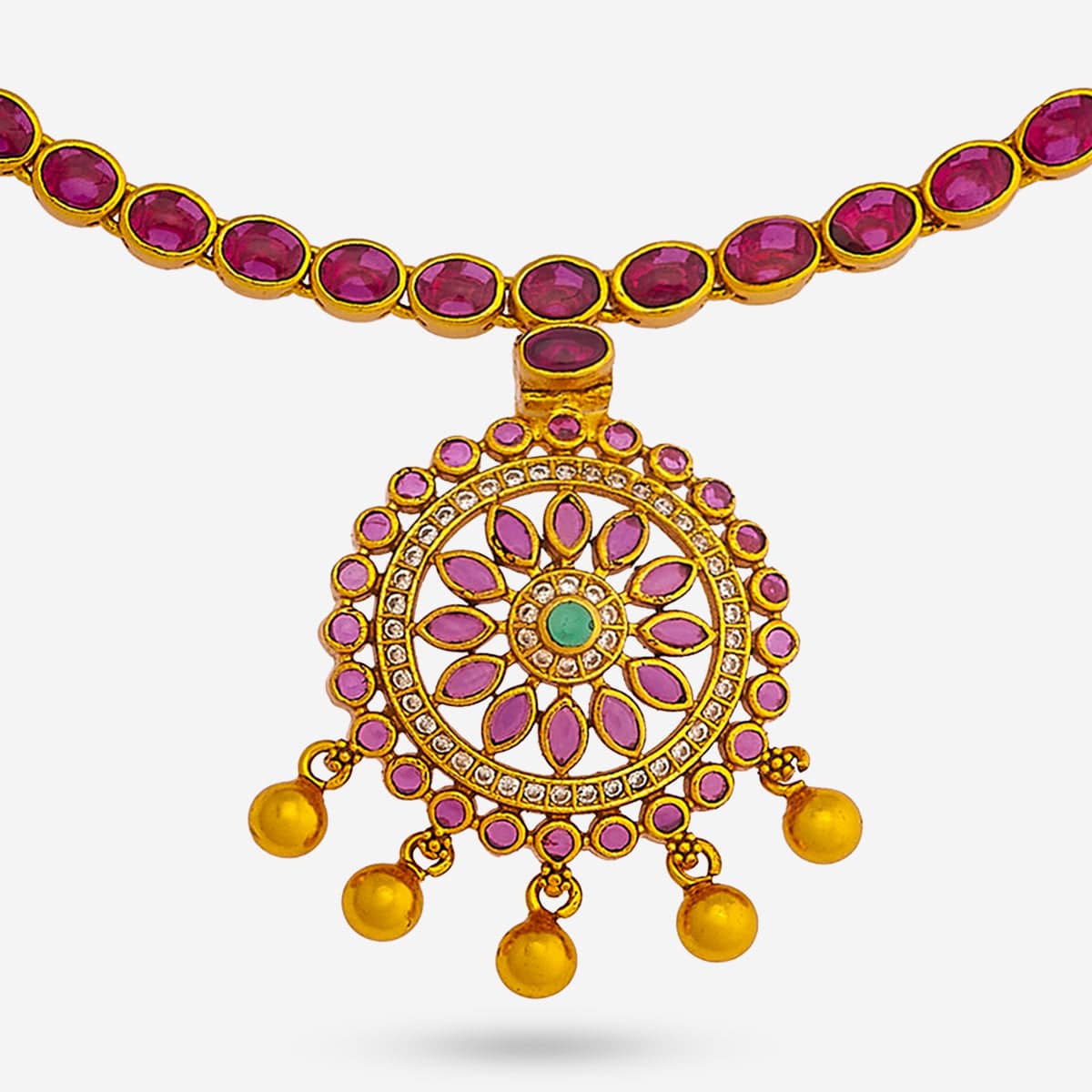 Temple Necklace Silver Temple Necklace 180958