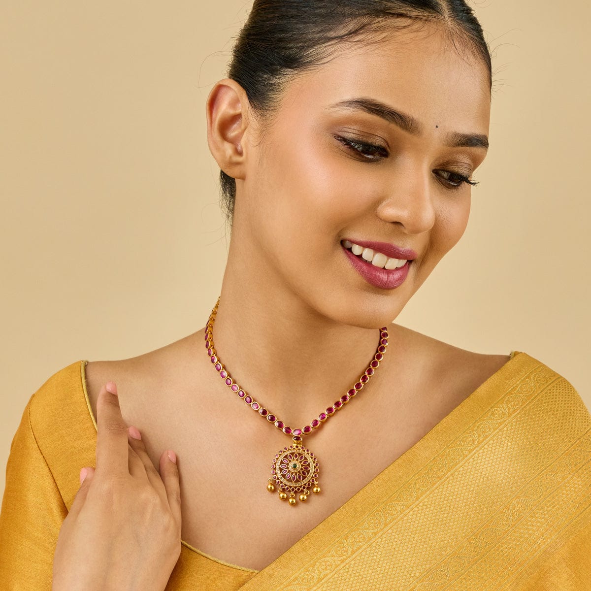 Temple Necklace Silver Temple Necklace 180958