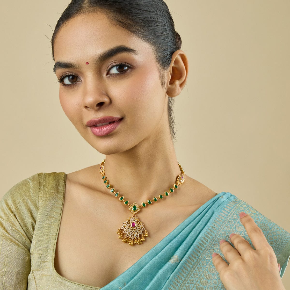 Temple Necklace Silver Temple Necklace 182343