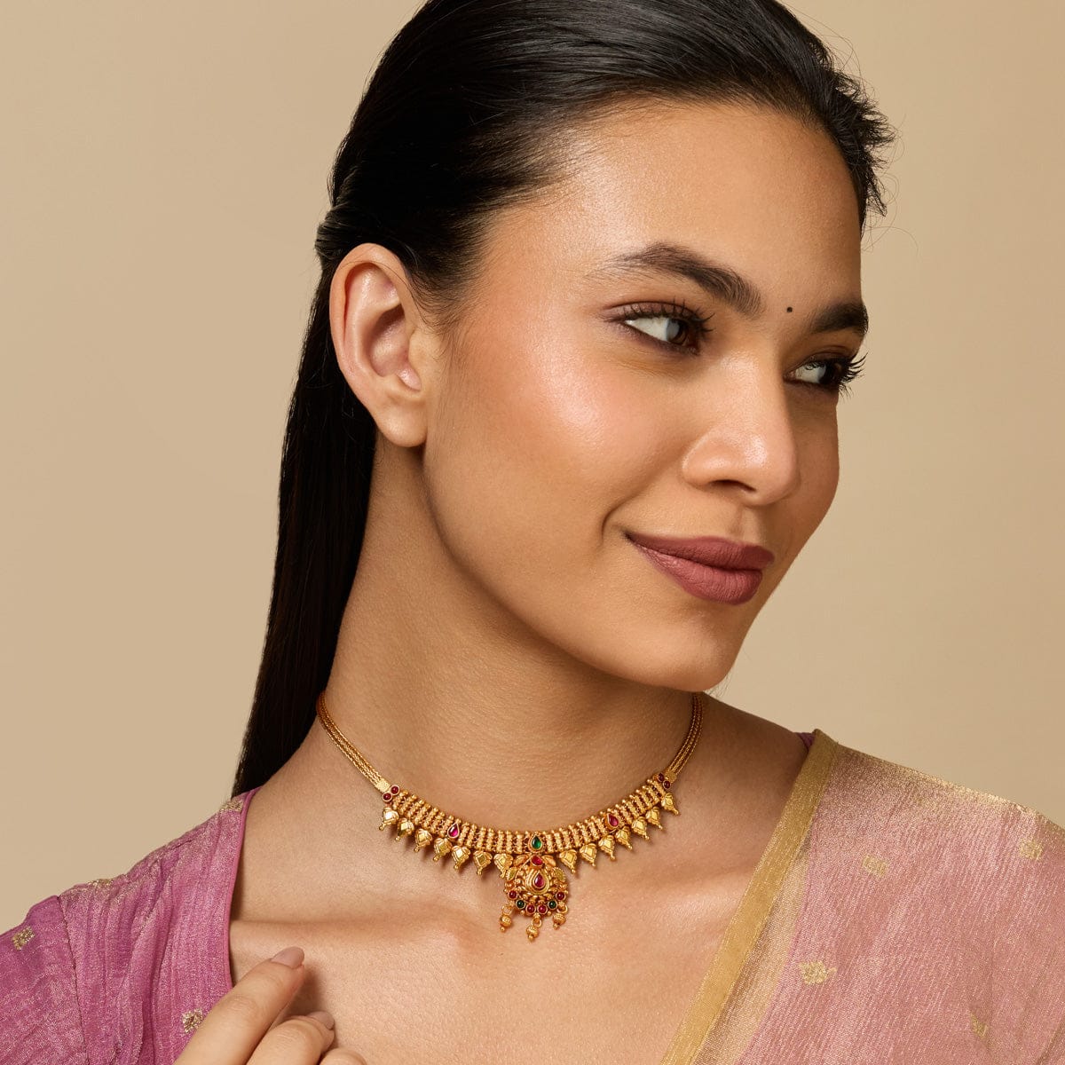 Temple Necklace Silver Temple Necklace 188943