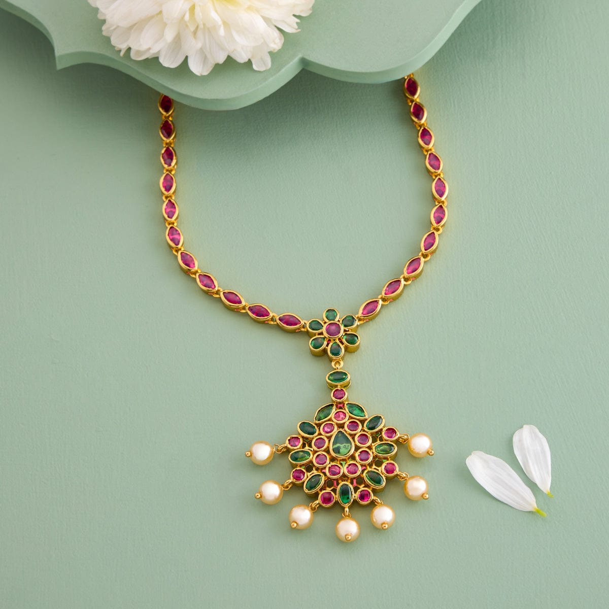 Temple Necklace Silver Temple Necklace 191013