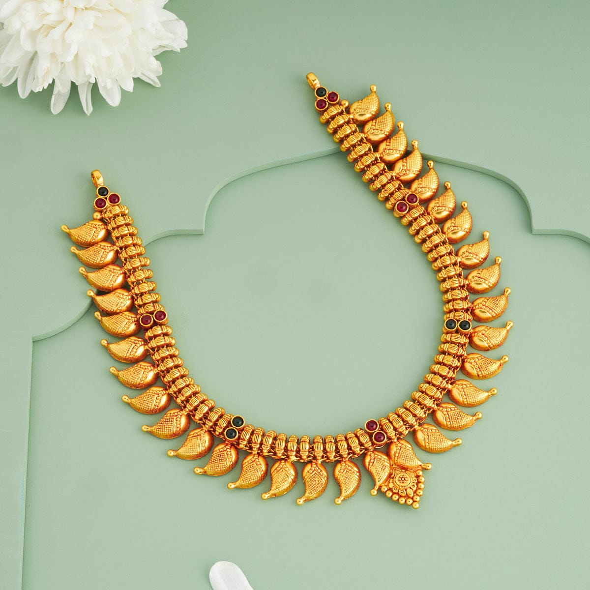 Temple Necklace Silver Temple Necklace 191103