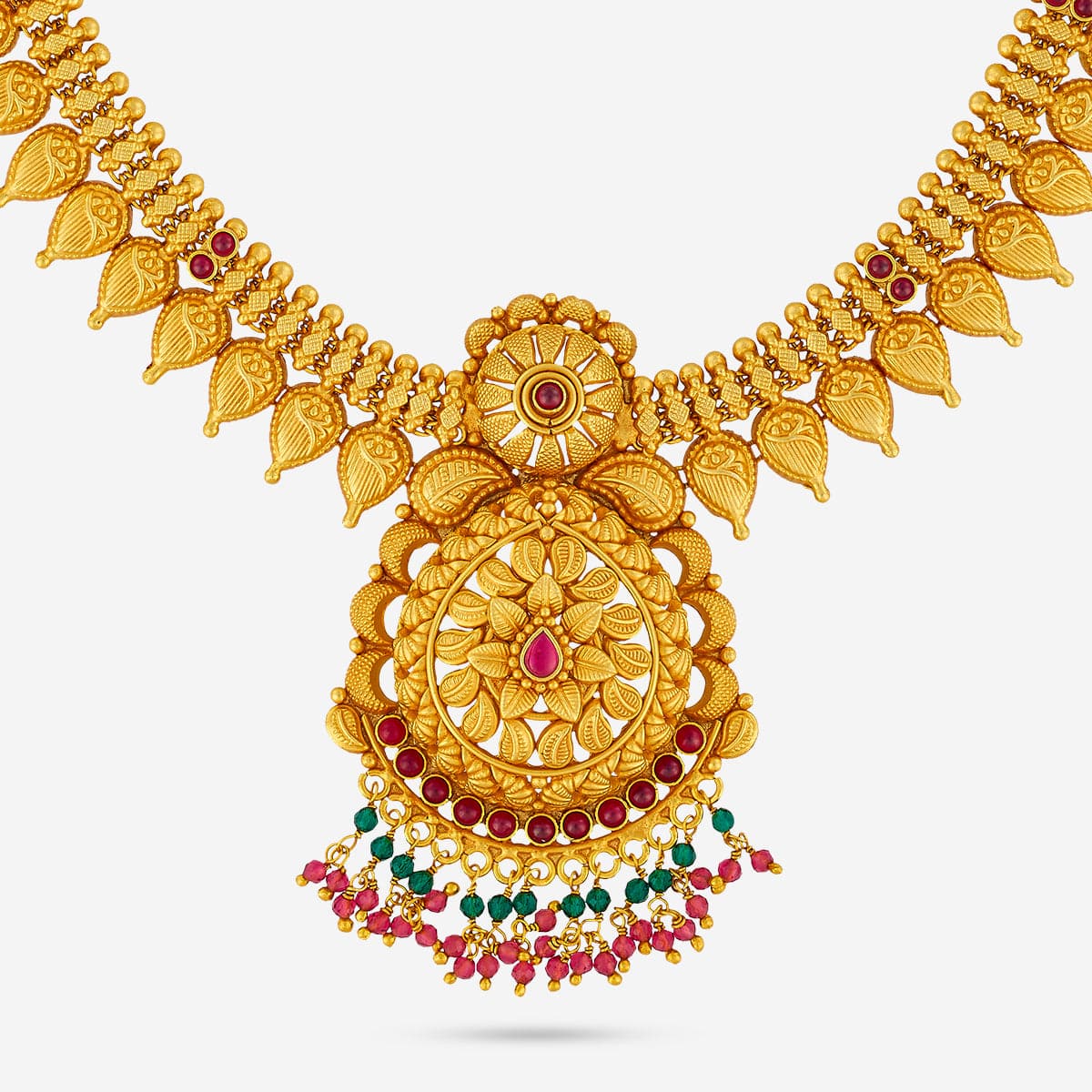 Temple Necklace Silver Temple Necklace 191105