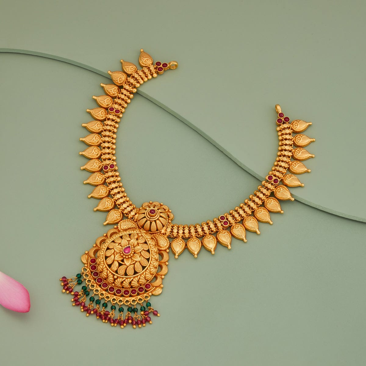 Temple Necklace Silver Temple Necklace 191105