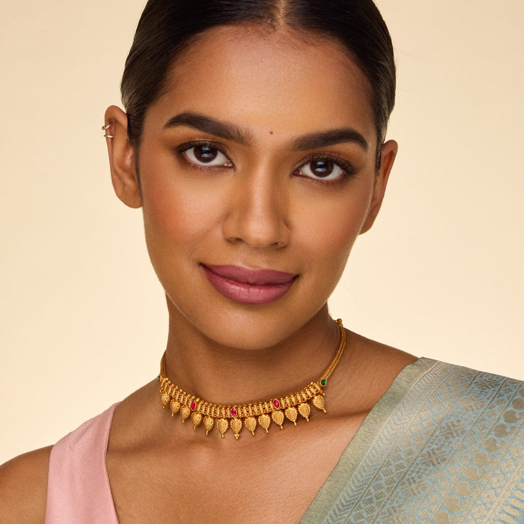 Temple Necklace Silver Temple Necklace 191106