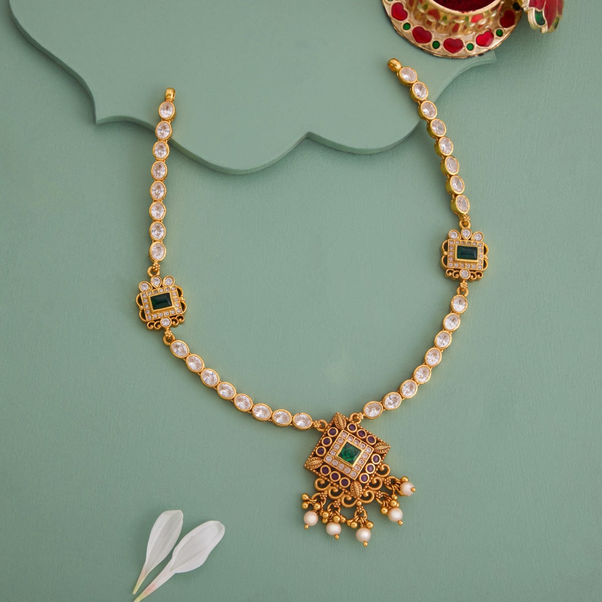 Temple Necklace Silver Temple Necklace 191815