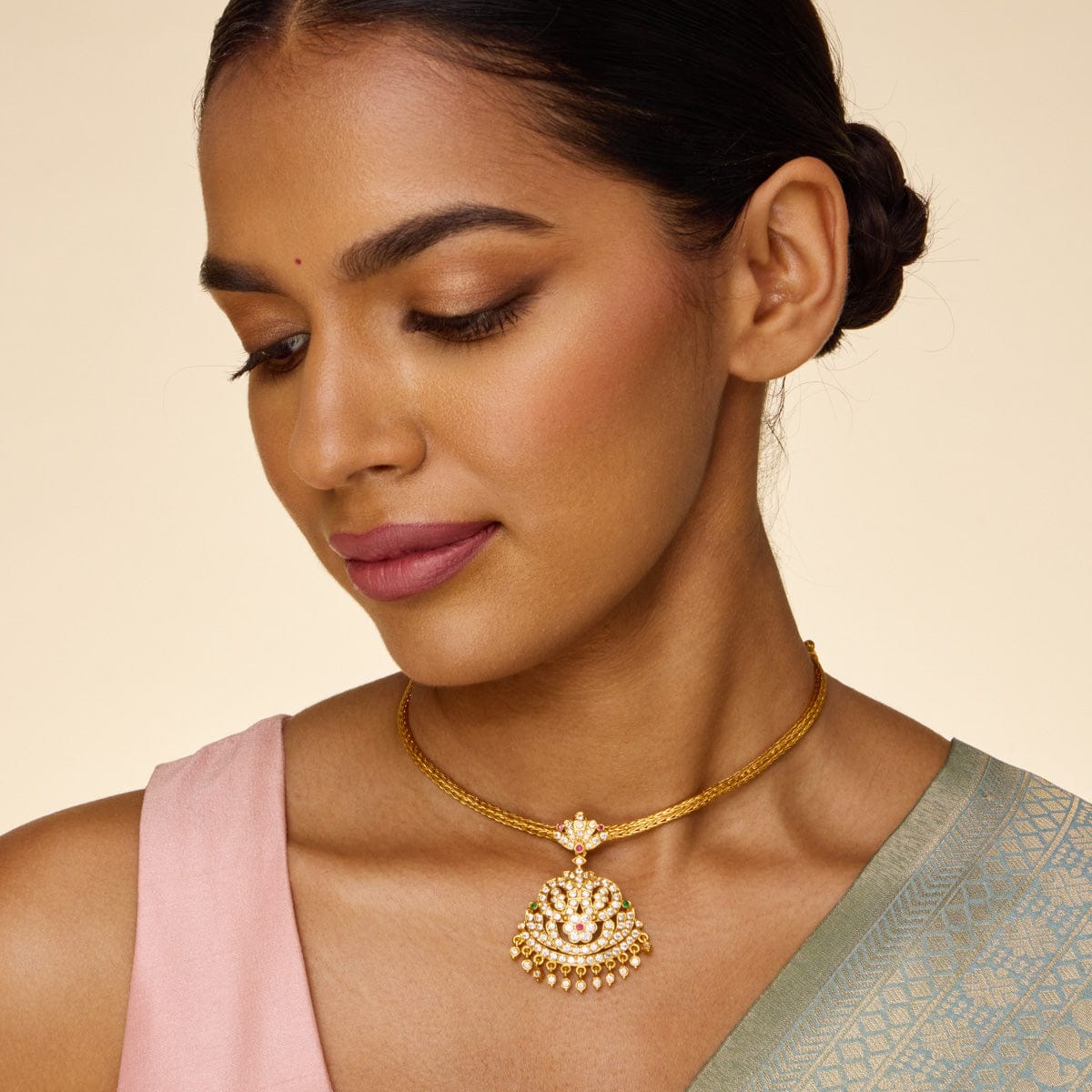 Temple Necklace Silver Temple Necklace 191884