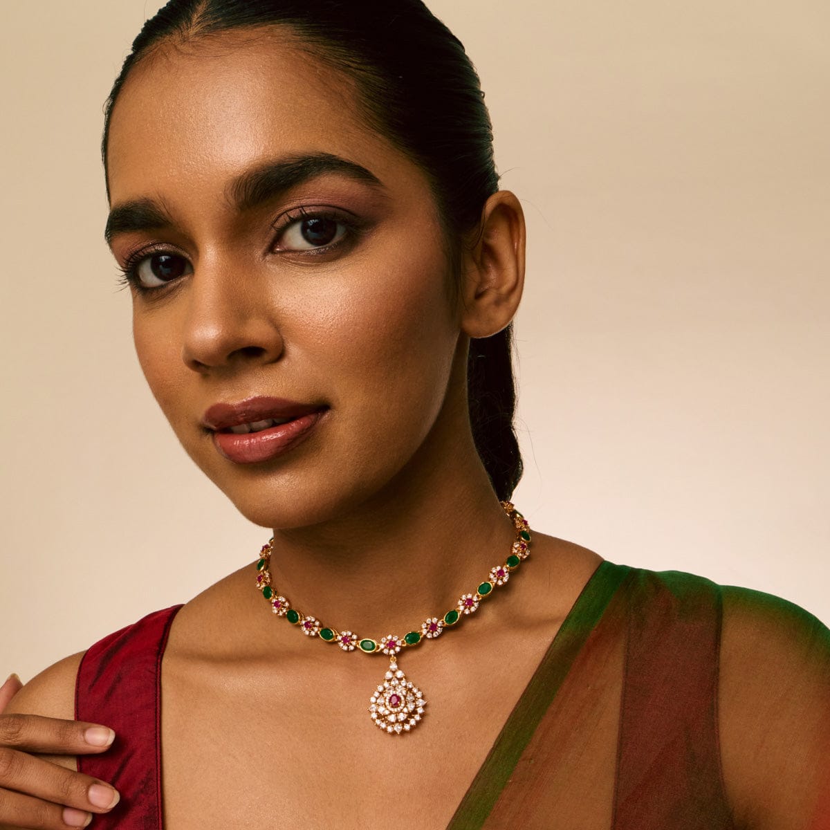 Temple Necklace Silver Temple Necklace 193281