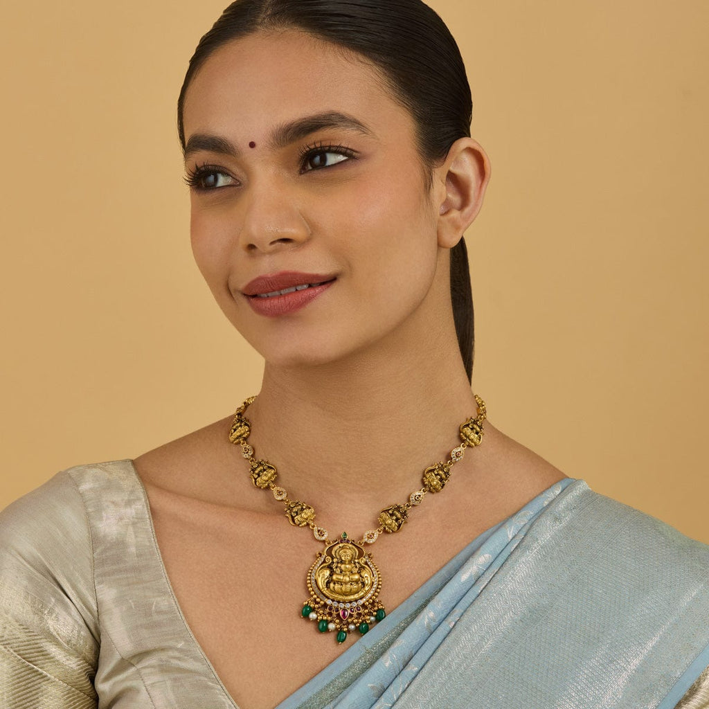 Temple Necklace Silver Temple Necklace 170603