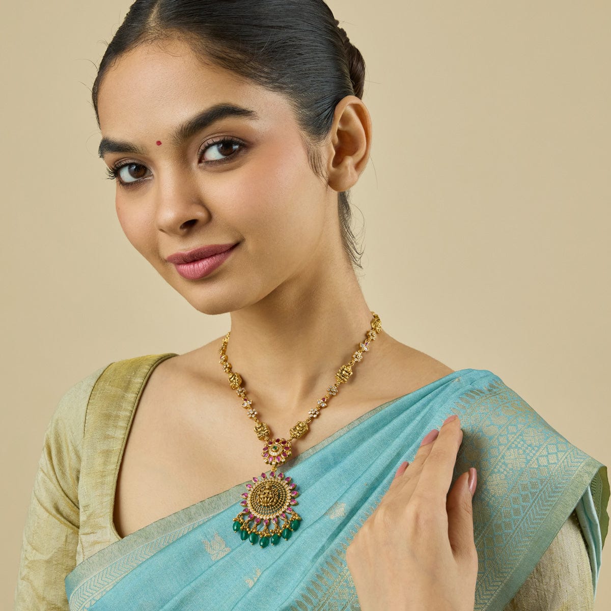 Temple Necklace Silver Temple Necklace 182353