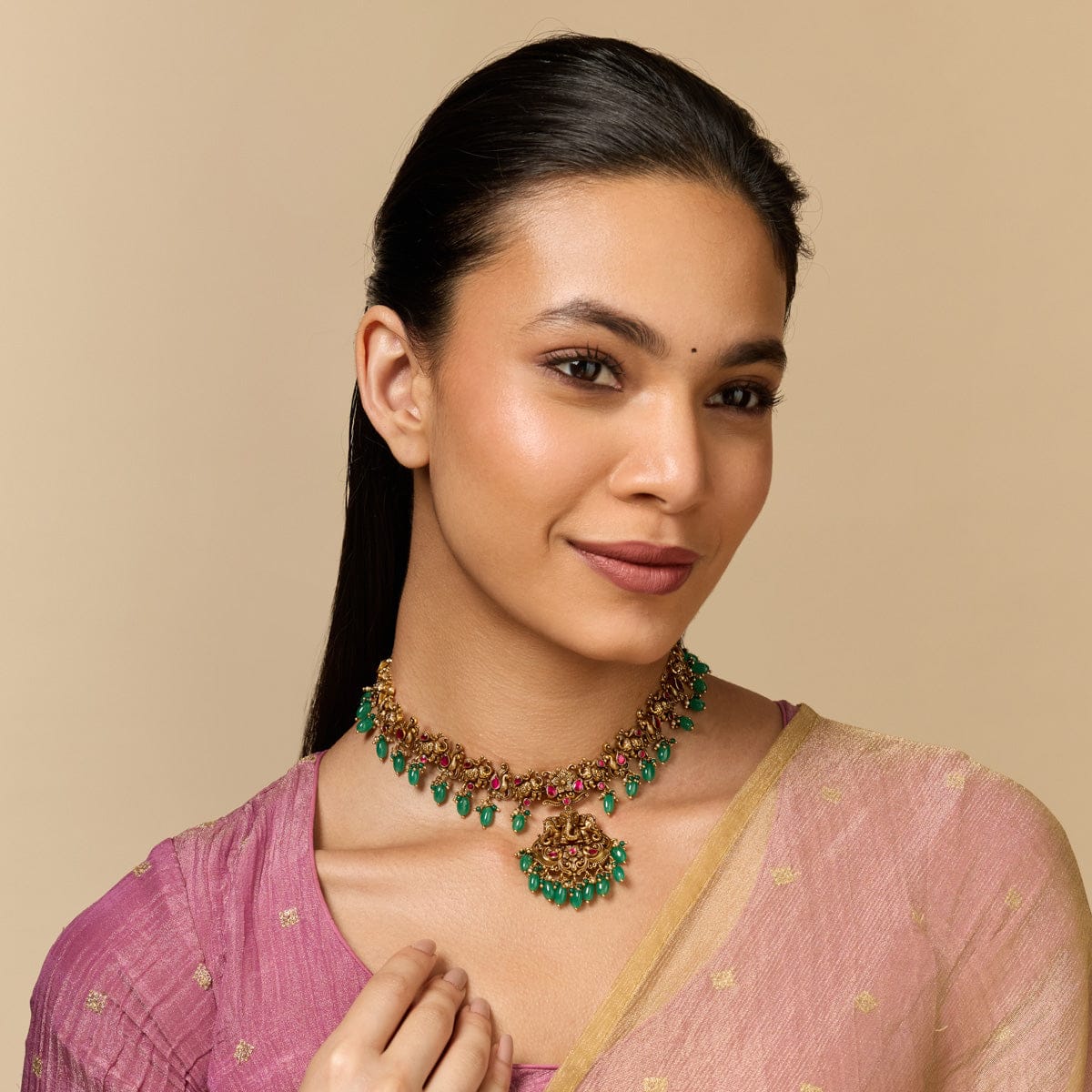 Temple Necklace Silver Temple Necklace 188149