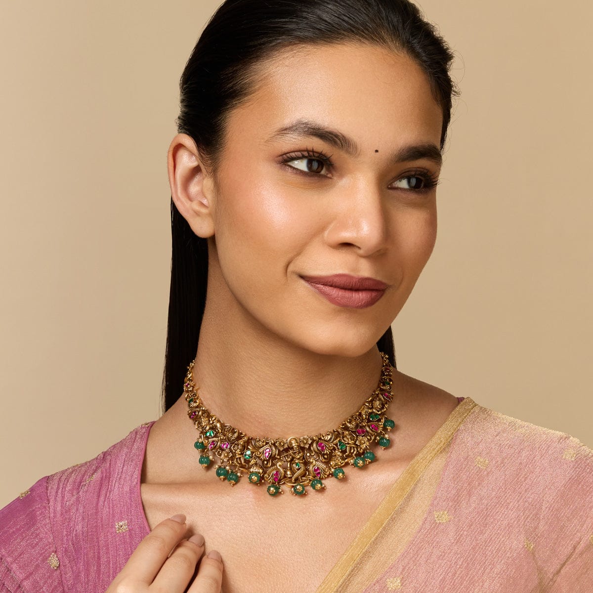 Temple Necklace Silver Temple Necklace 190485