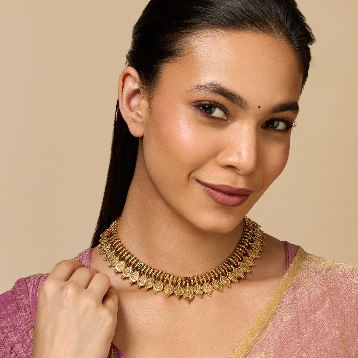 Temple Necklace Silver Temple Necklace 190594