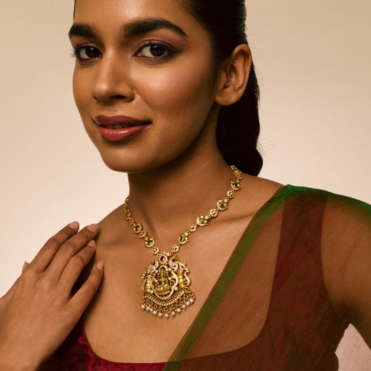 Temple Necklace Silver Temple Necklace 191901