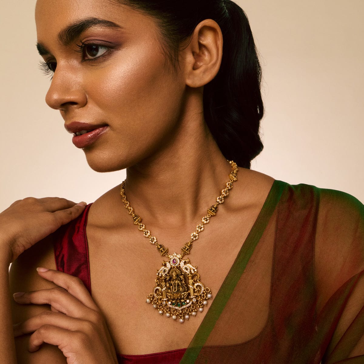 Temple Necklace Silver Temple Necklace 191902