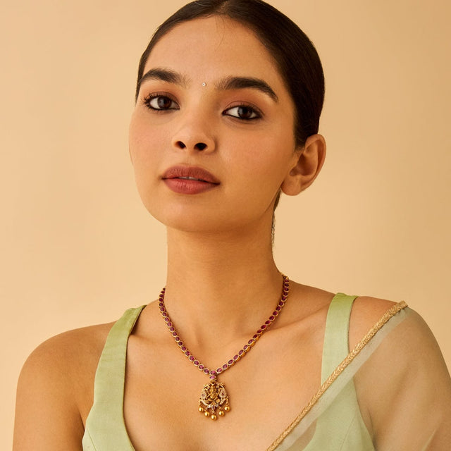 Temple Necklace Silver Temple Necklace 173305