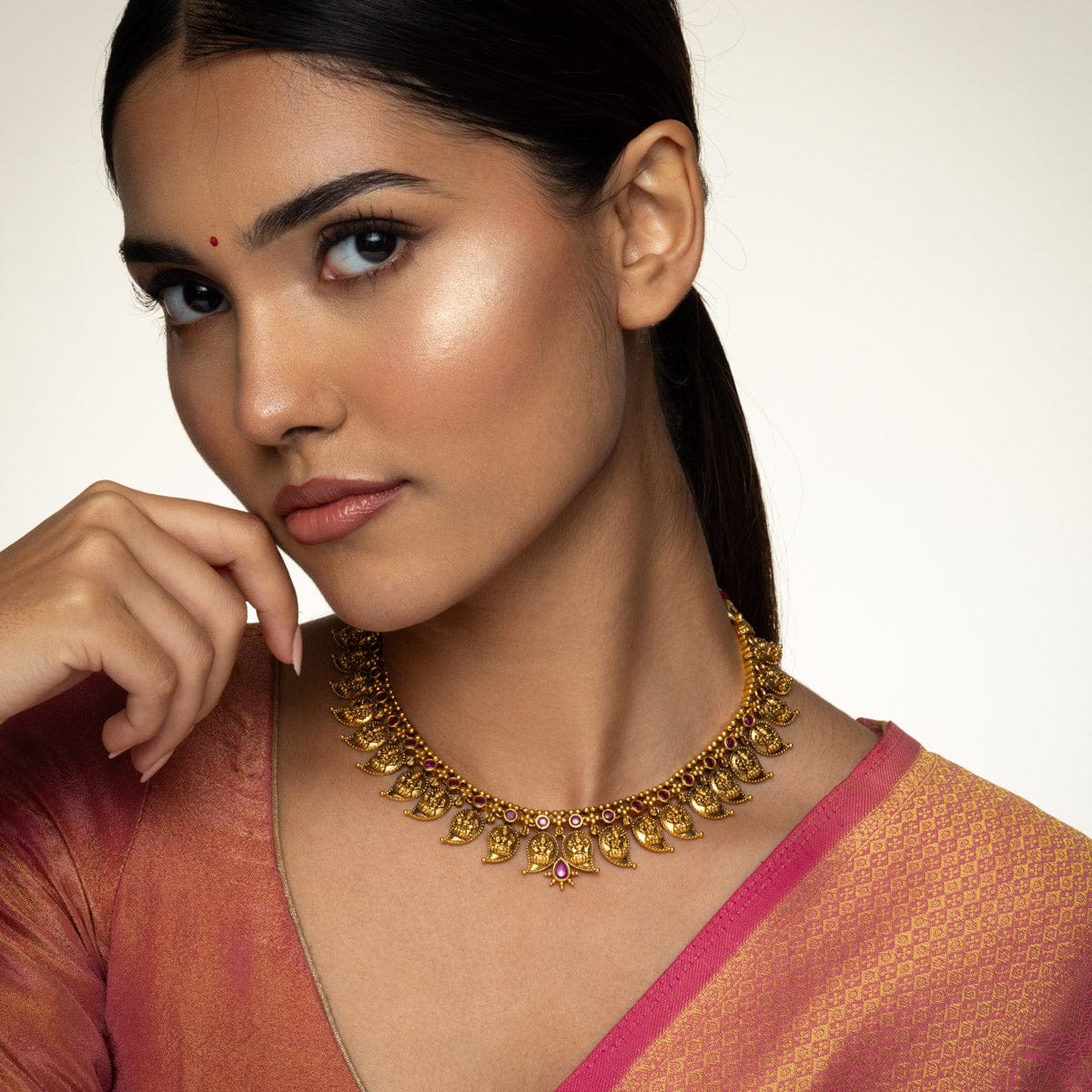 Temple Necklace Silver Temple Necklace 190596