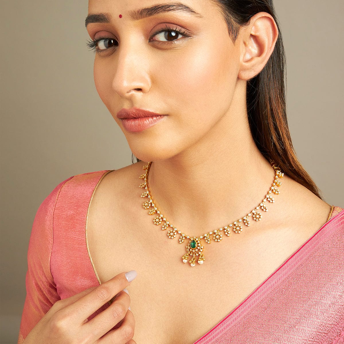 Temple Necklace Silver Temple Necklace 162798