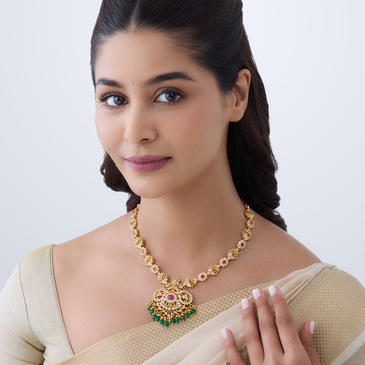 Temple Necklace Silver Temple Necklace 165747