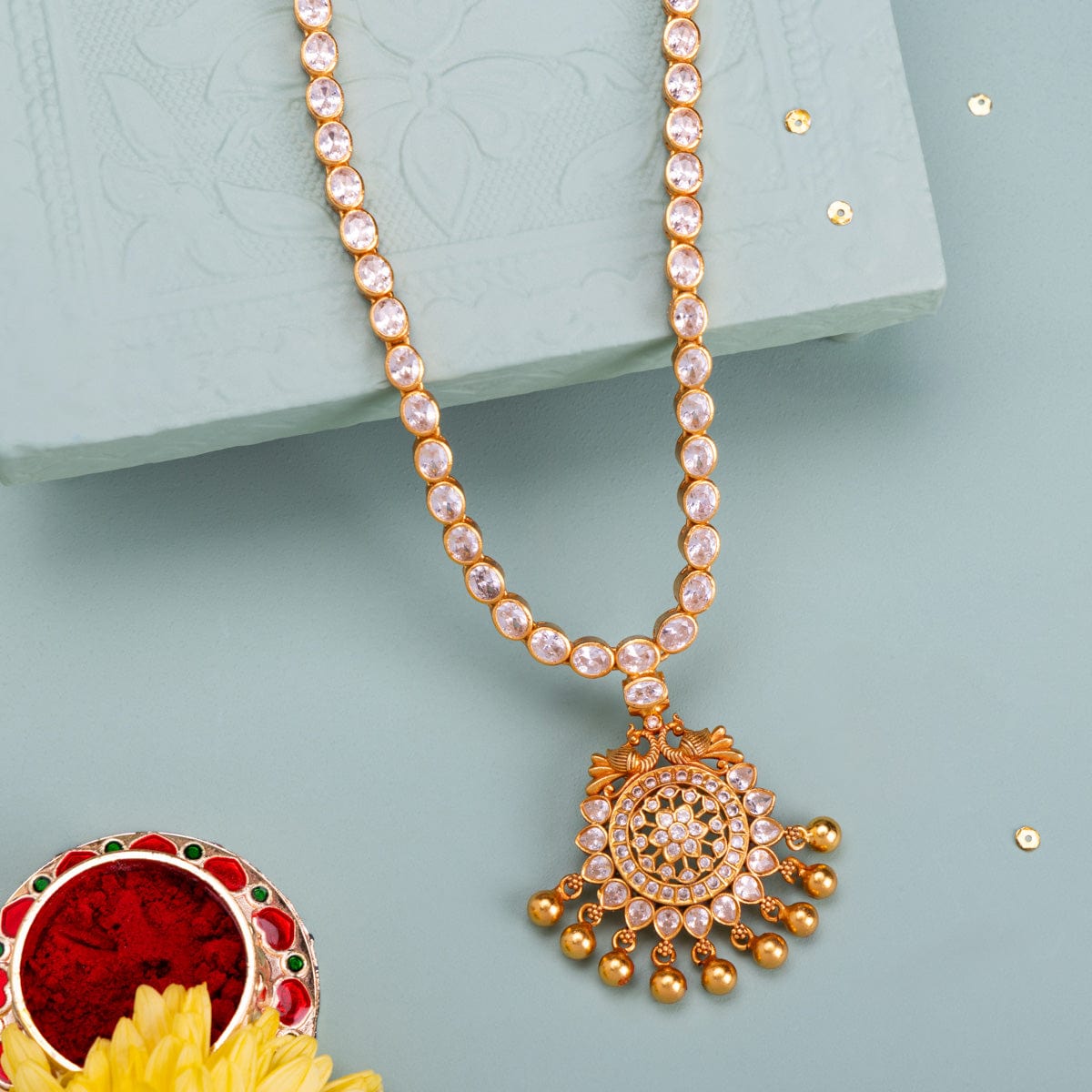 Temple Necklace Silver Temple Necklace 173303