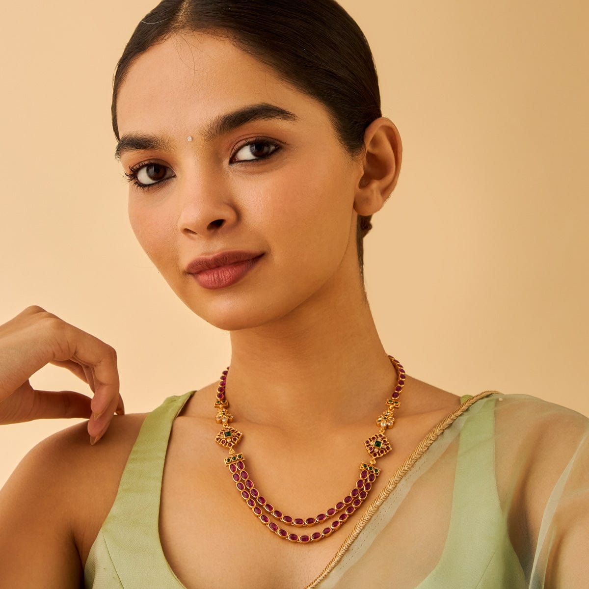 Temple Necklace Silver Temple Necklace 173311