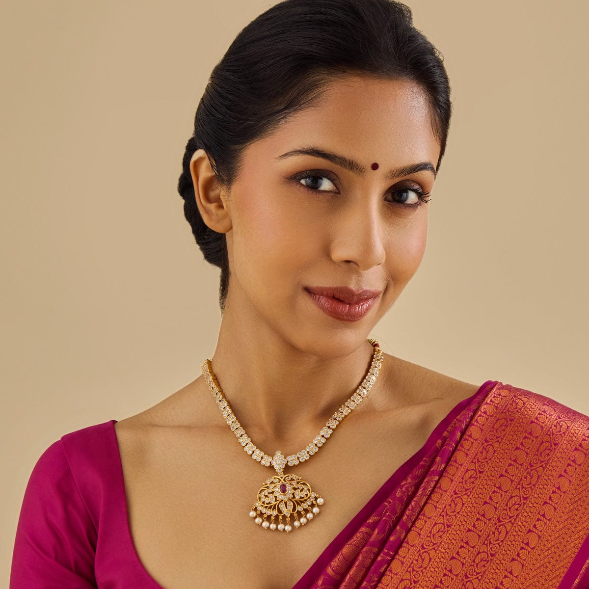 Temple Necklace Silver Temple Necklace 177315