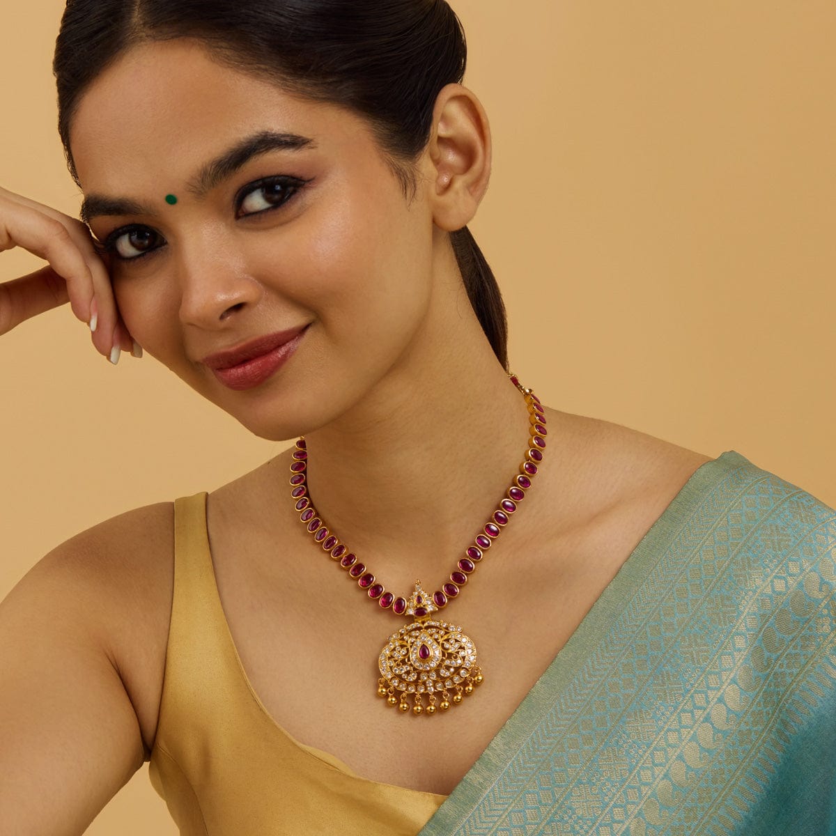 Temple Necklace Silver Temple Necklace 178074