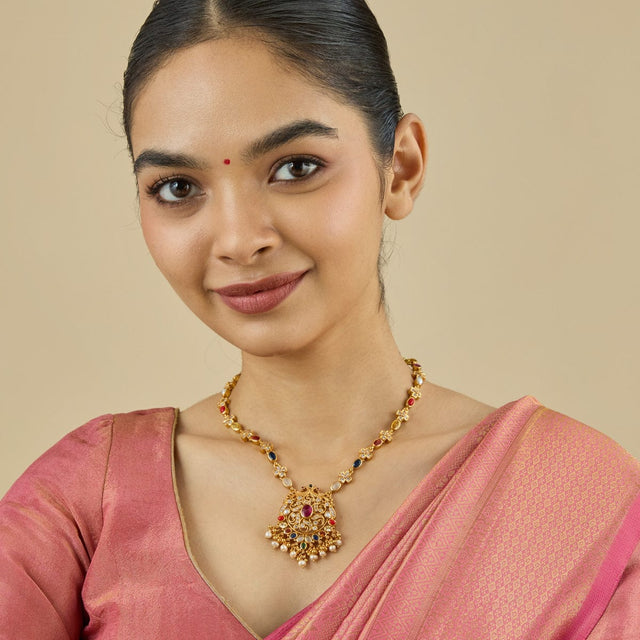 Temple Necklace Silver Temple Necklace 179639