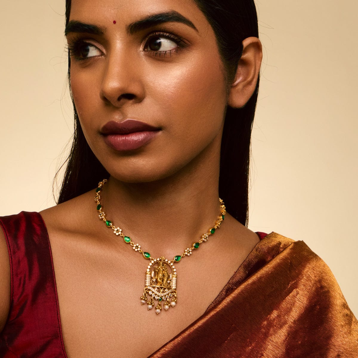 Temple Necklace Silver Temple Necklace 179655