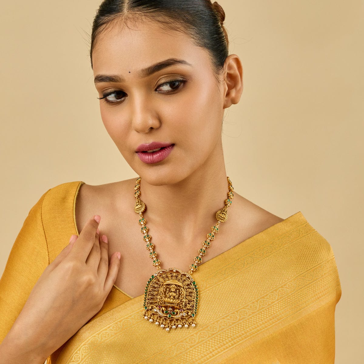 Temple Necklace Silver Temple Necklace 185429