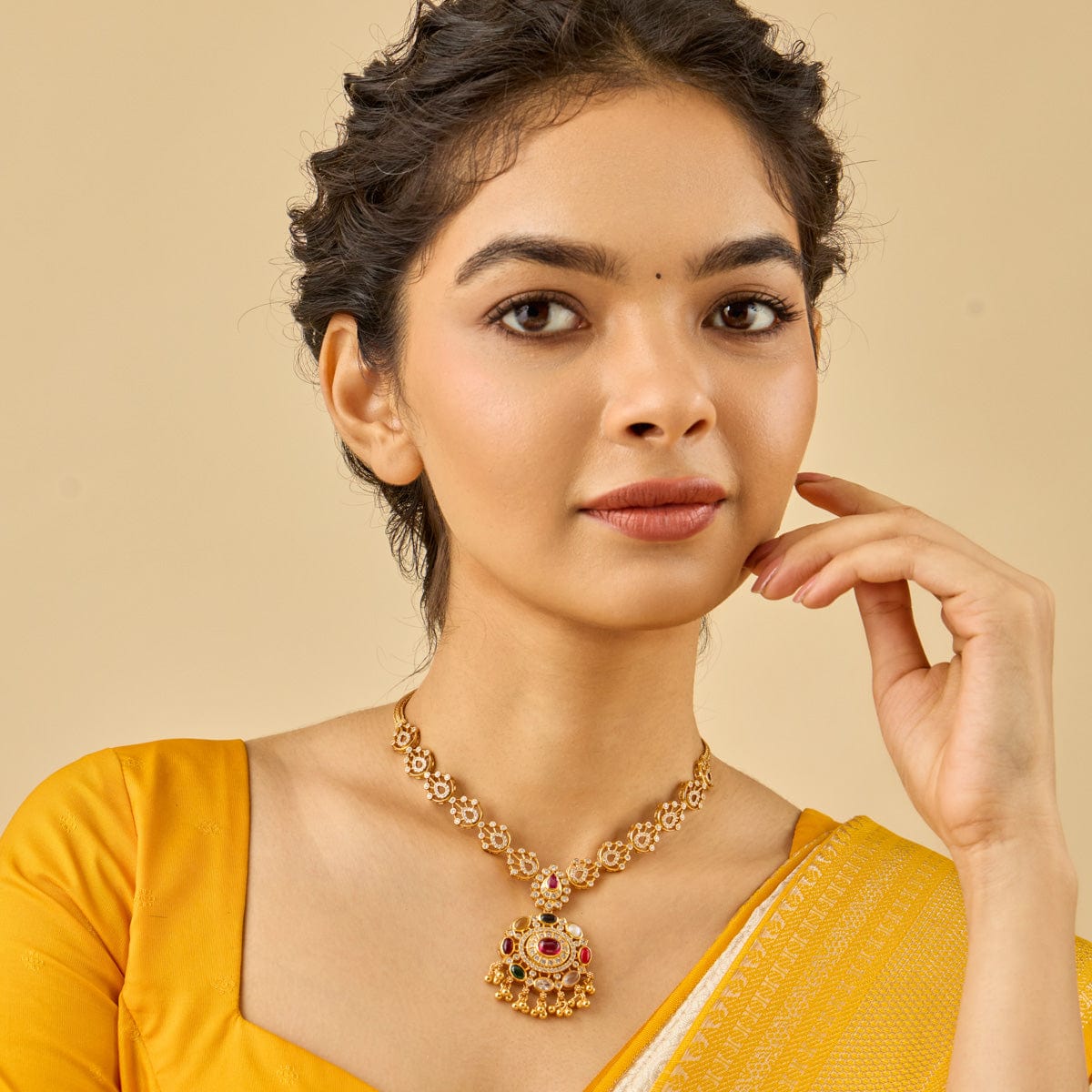 Temple Necklace Silver Temple Necklace 186475