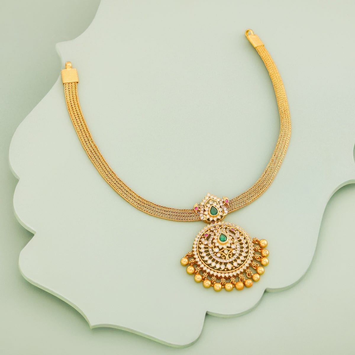 Temple Necklace Silver Temple Necklace 190603