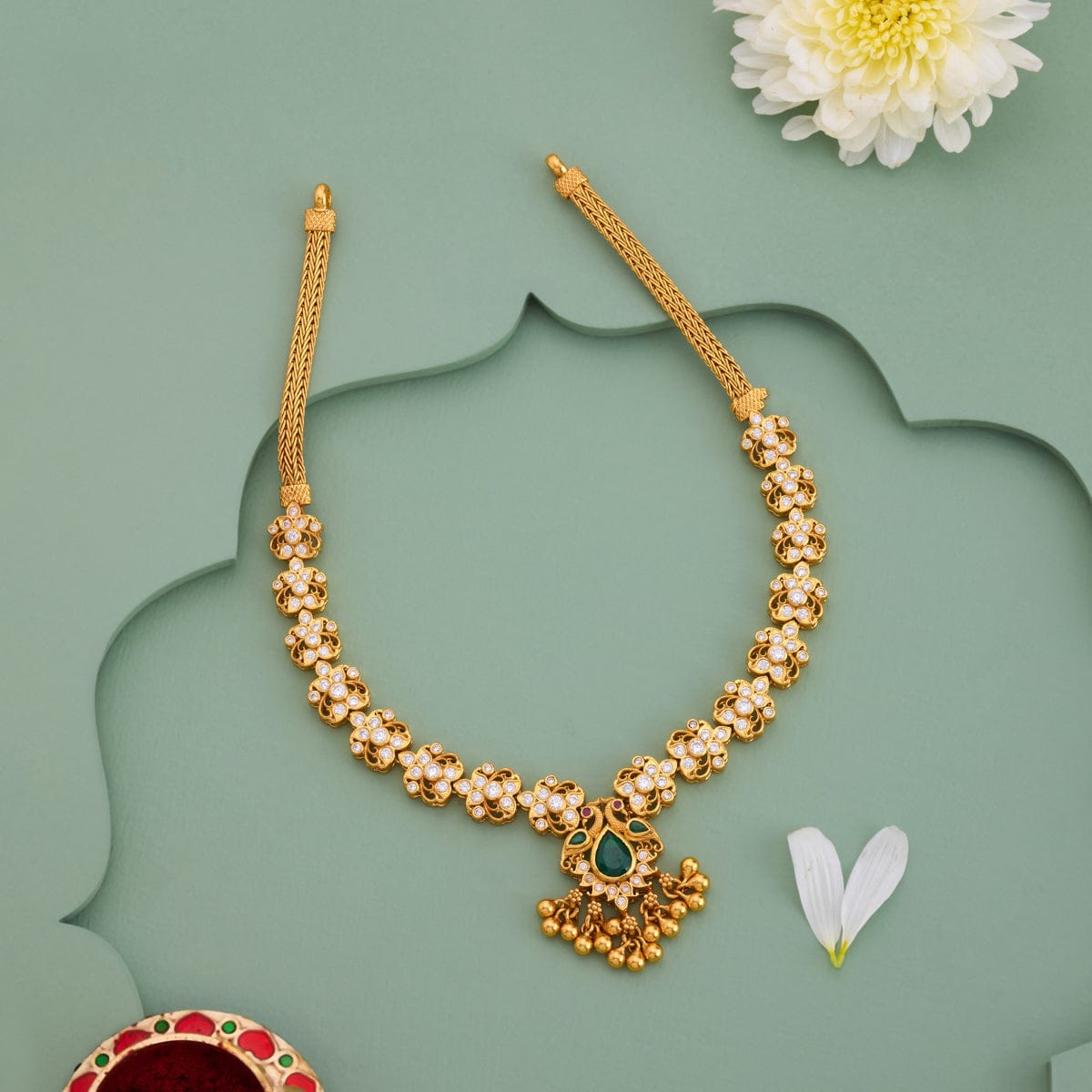 Temple Necklace Silver Temple Necklace 190612