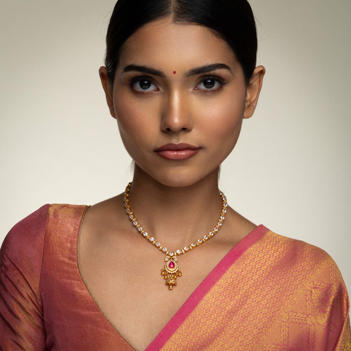 Temple Necklace Silver Temple Necklace 190615