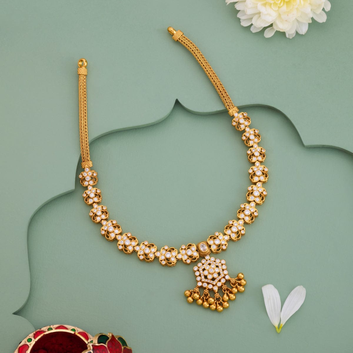 Temple Necklace Silver Temple Necklace 190608