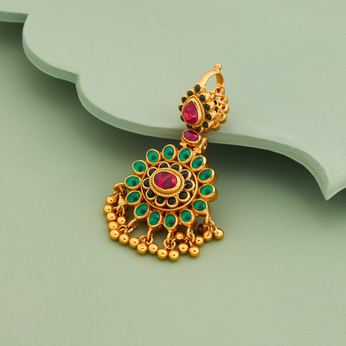 Temple Pendant Reversible Silver Temple Pendant 190574