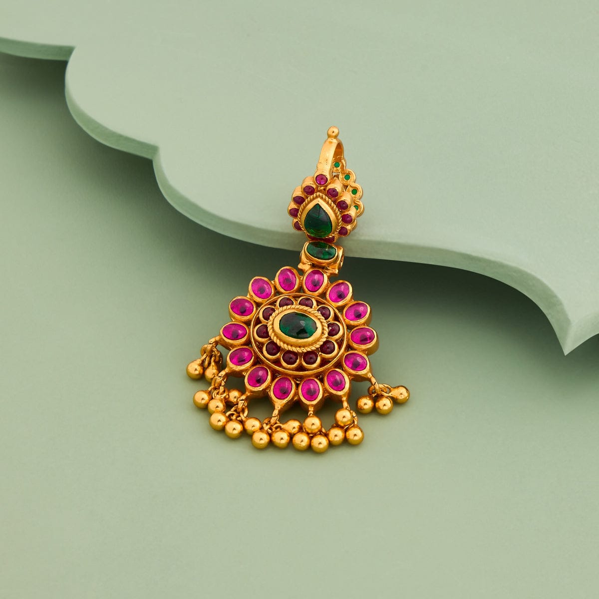 Temple Pendant Reversible Silver Temple Pendant 190574