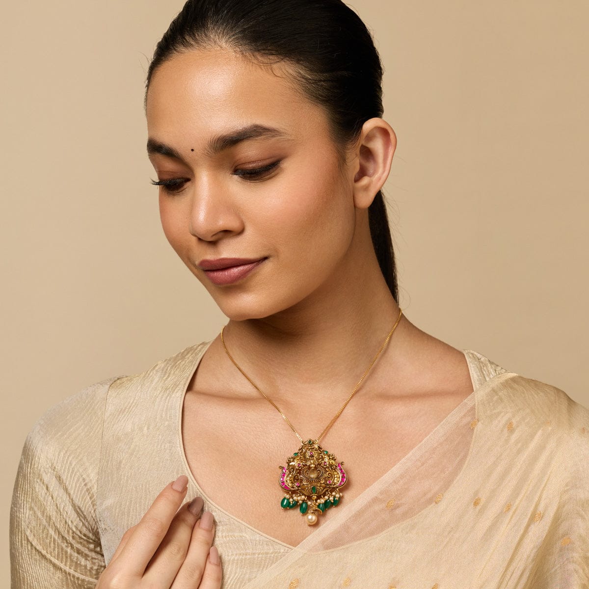 Temple Pendant Silver Temple Pendant 190496