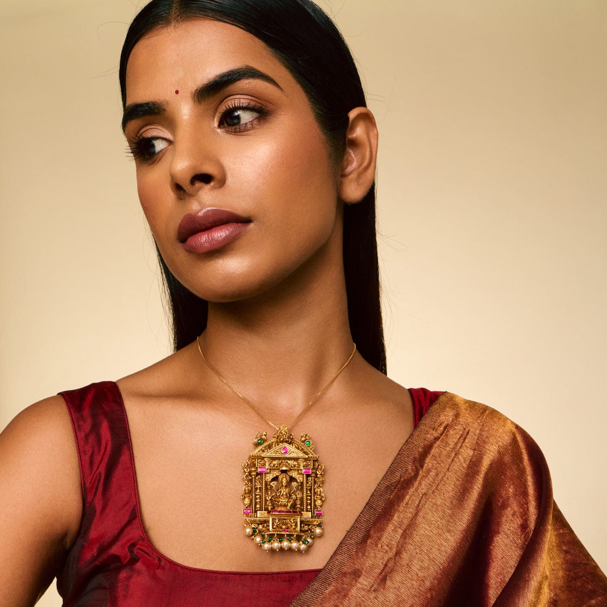 Temple Pendant Silver Temple Pendant 190497